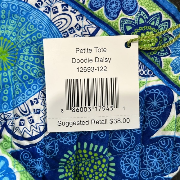 Vera Bradley doodle daisy petite tote - Picture 4 of 6